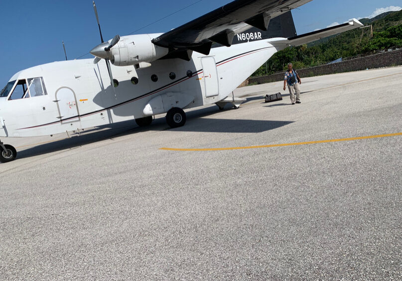 Cargo plane on tarmac